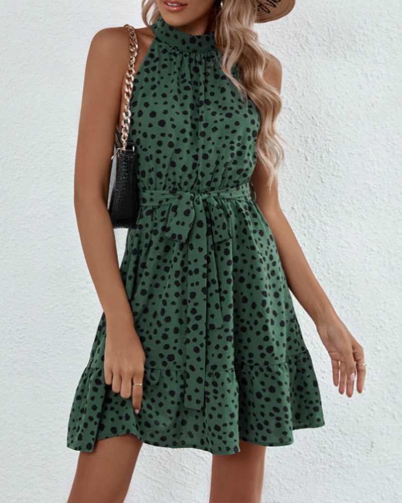 Tie-Tie Ruffle Dress