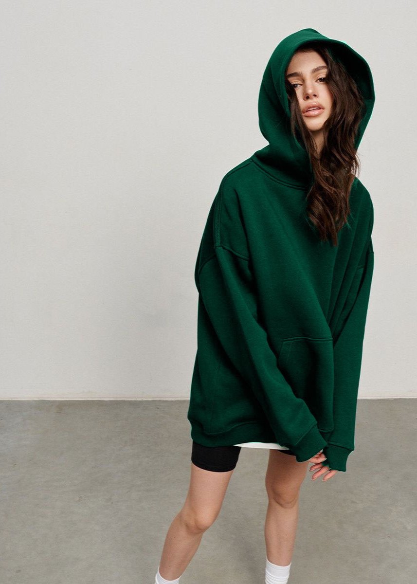 Cozy Oversized Hoodie - Boyfriend Style with Polar Fleece