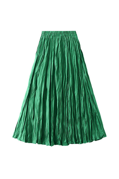 A-line mid-length winter skirt with sweater