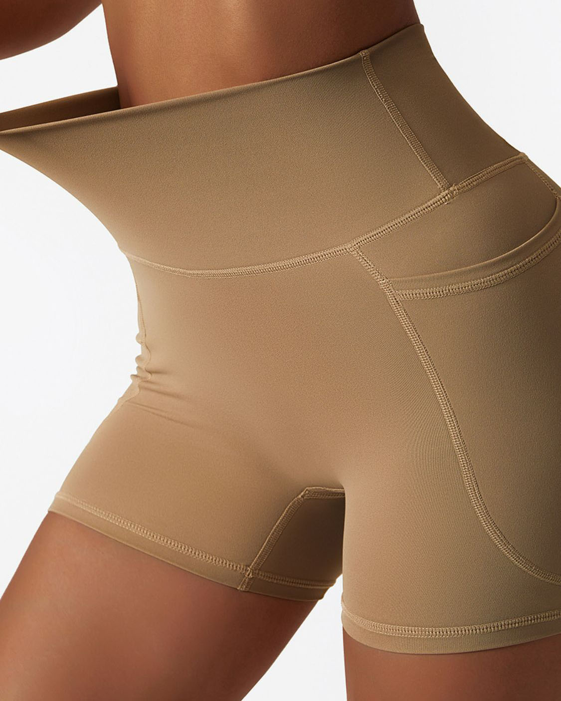 Quick-Dry Biker Shorts with Pockets