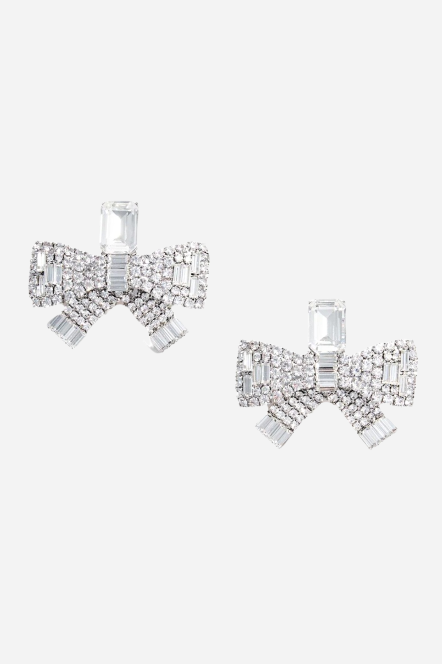 Daphne Diamond Bow Tassel Earrings