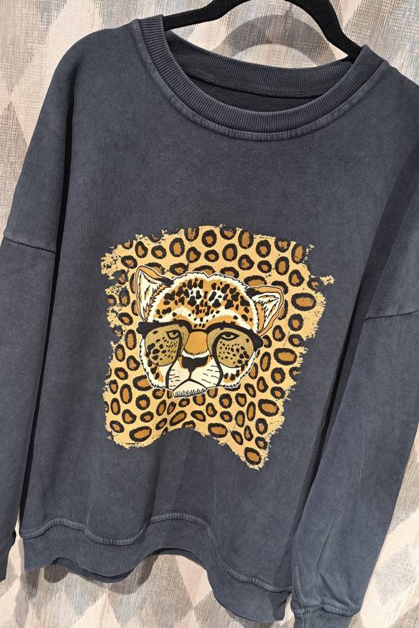 Leopard Print Sweatshirt