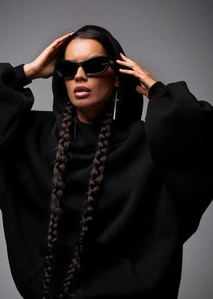 Reload Oversized Hoodie – Graphic Back Streetwear Sweatshirt for Women