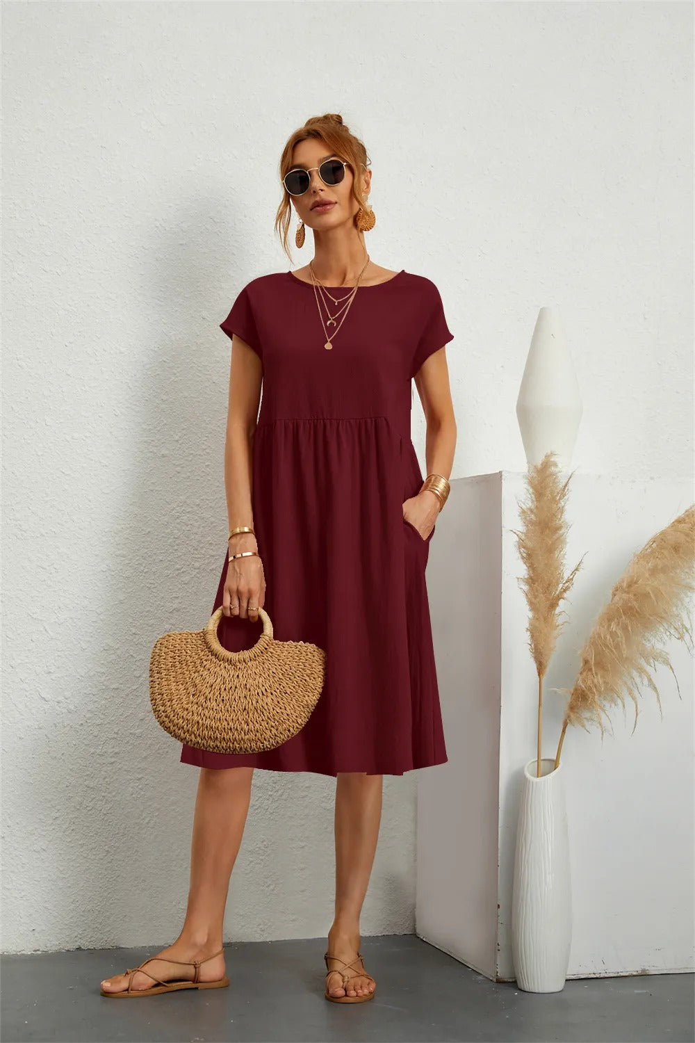 Chic Midi Dress | Great for Everyday Wear