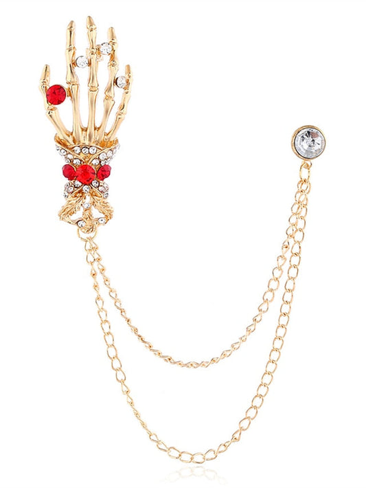 Brooches Vintage Halloween Skull Brooch for Women