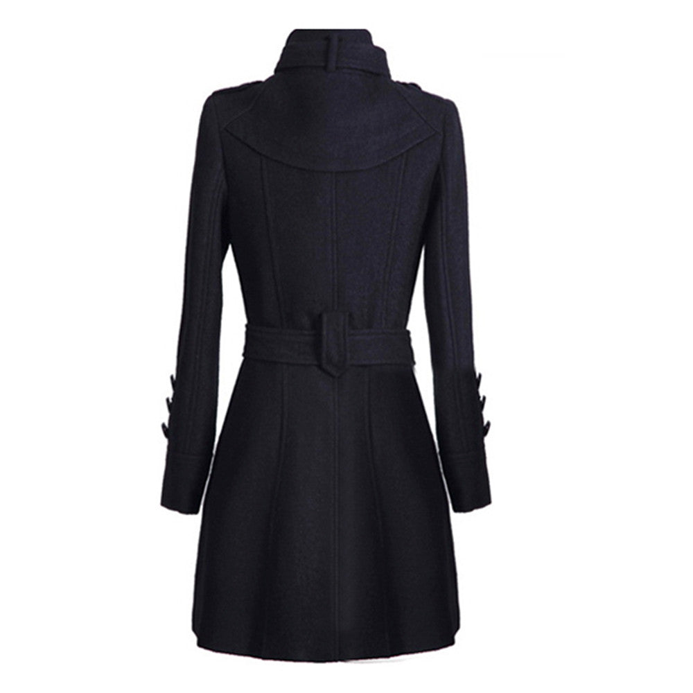 Chic Long Coat with Belt | Great for Autumn Wear