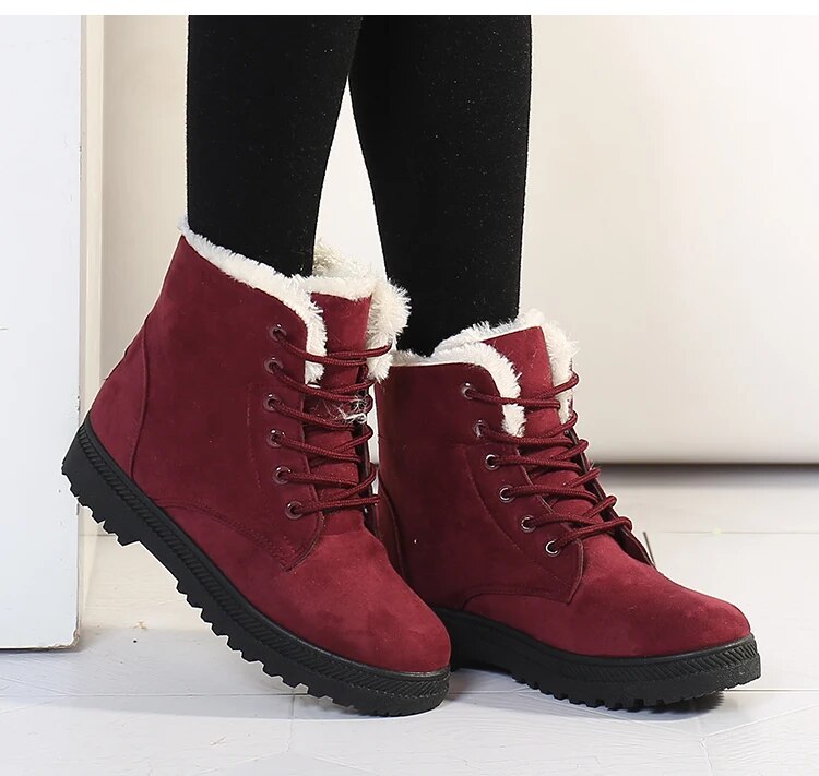 Casual Suede Winter Ankle Boots with and Heel for Women | Ideal for Winter