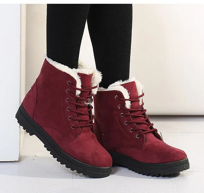 Casual Suede Winter Ankle Boots with and Heel for Women | Ideal for Winter