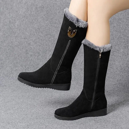 Elegant Suede Flat Ankle Boots with Zipper and for Women | Great for Casual Days