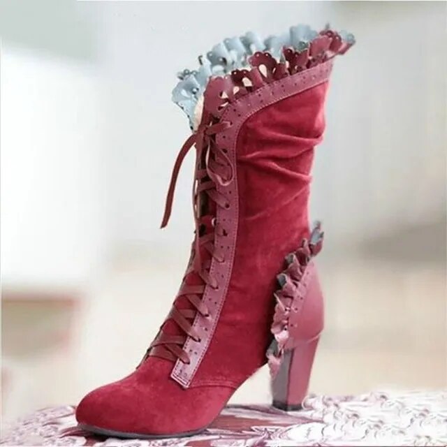 Casual Suede Cowboy Ankle Boots with Heel for Women | Great for Casual Days