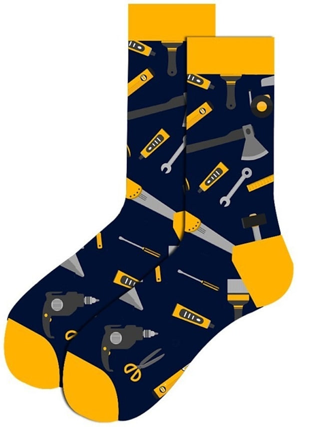 Unisex Crew Socks Work Daily Holiday Animal Patterned Dot Flower Polyester Cotton Simple Casual Lolita Casual Cute Casual / Daily 1 Pair for Women