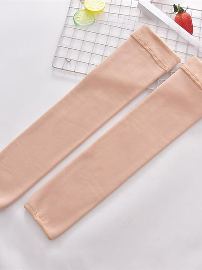 Leg Warmers Boot Cuffs Thick Winter Warm Socks Office Work Daily Solid Color Polyester Spandex Nylon Basic Classic Warm Leg Shaping 1 Pair for Women