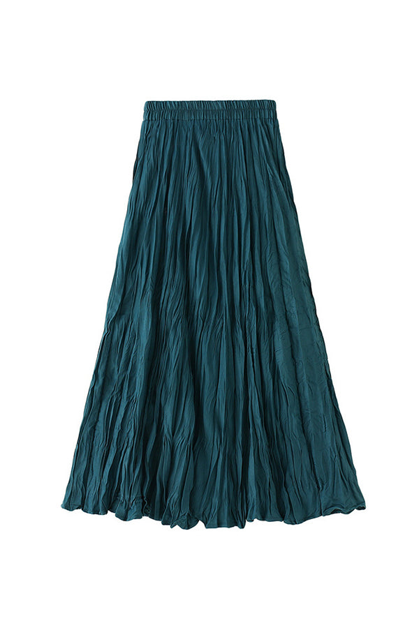 A-line mid-length winter skirt with sweater