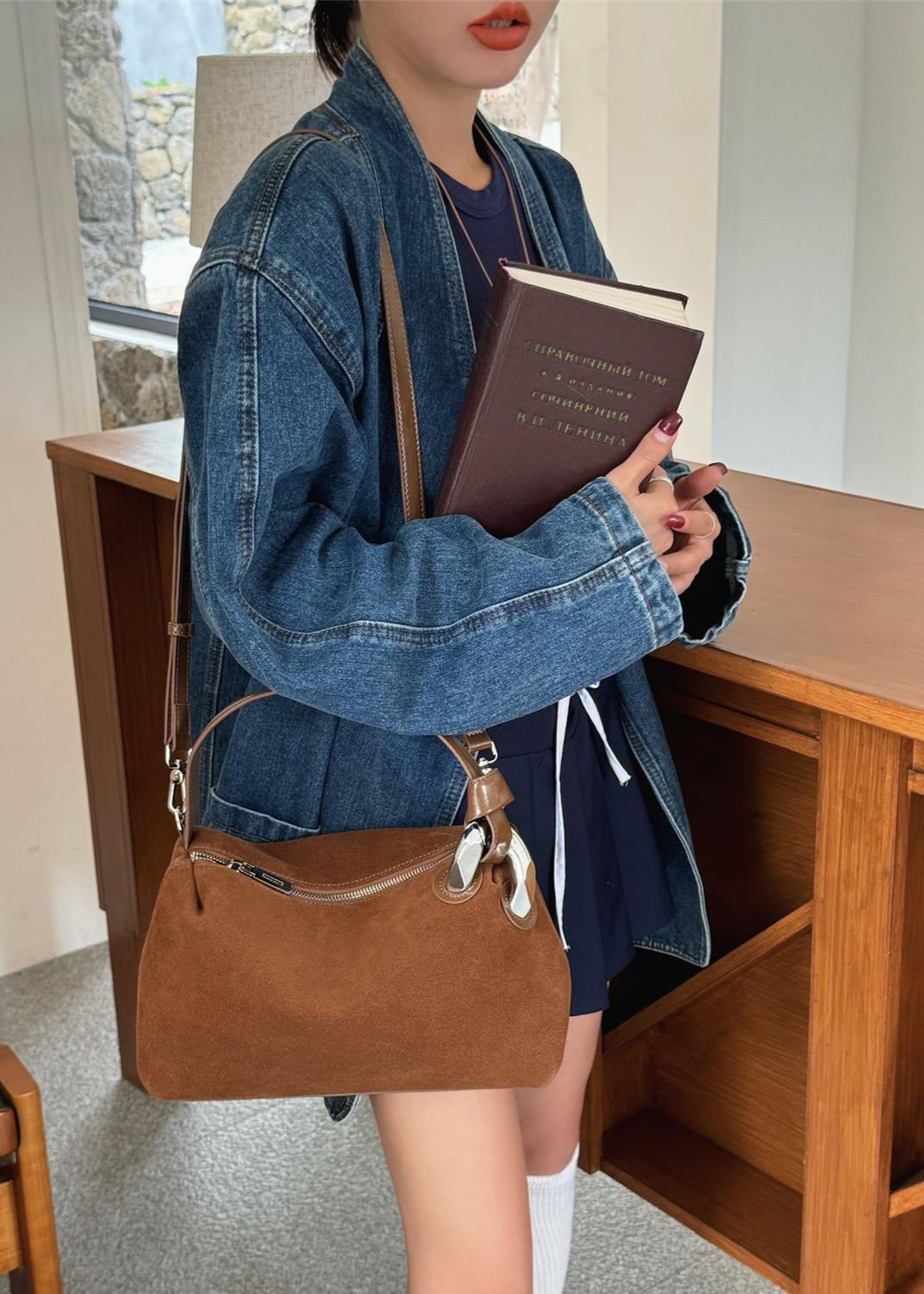 Sienna - Suede Shoulder and Crossbody Bag