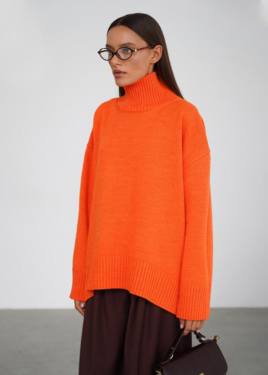 Cozy Turtleneck Oversized Knit Sweater