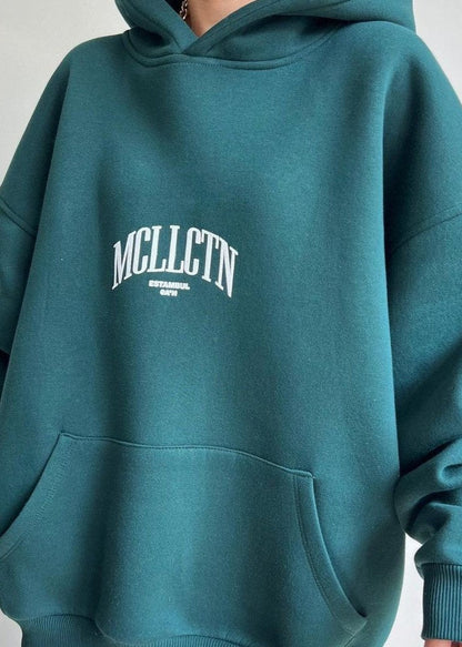 Casual Logo Hoodie - Oversized Long Sleeve Comfort