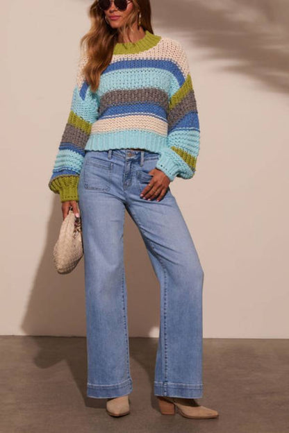 Suéter de punto corto Harvest Feels