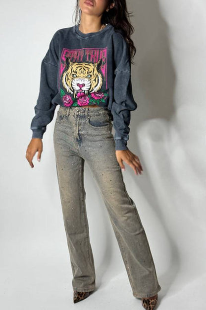 Tiger Head Sweatshirt