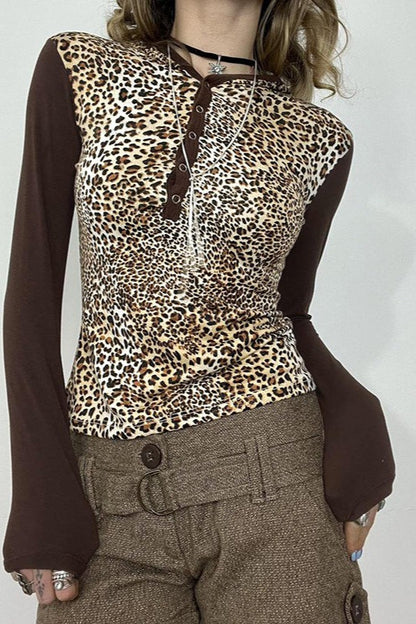 Contrast Raglan Sleeve Blouse