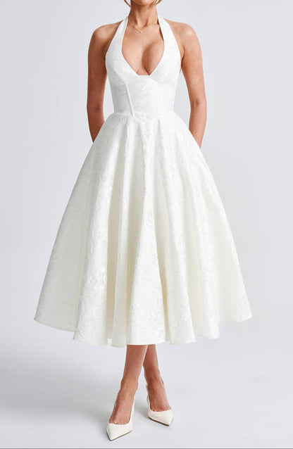 Clara Midi Dress - Ivory