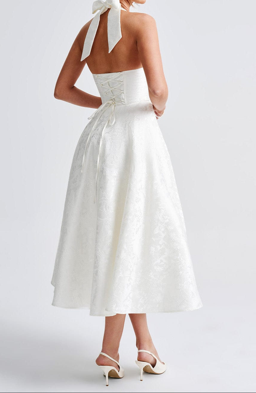 Clara Midi Dress - Ivory