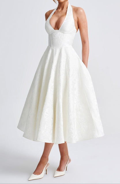 Clara Midi Dress - Ivory