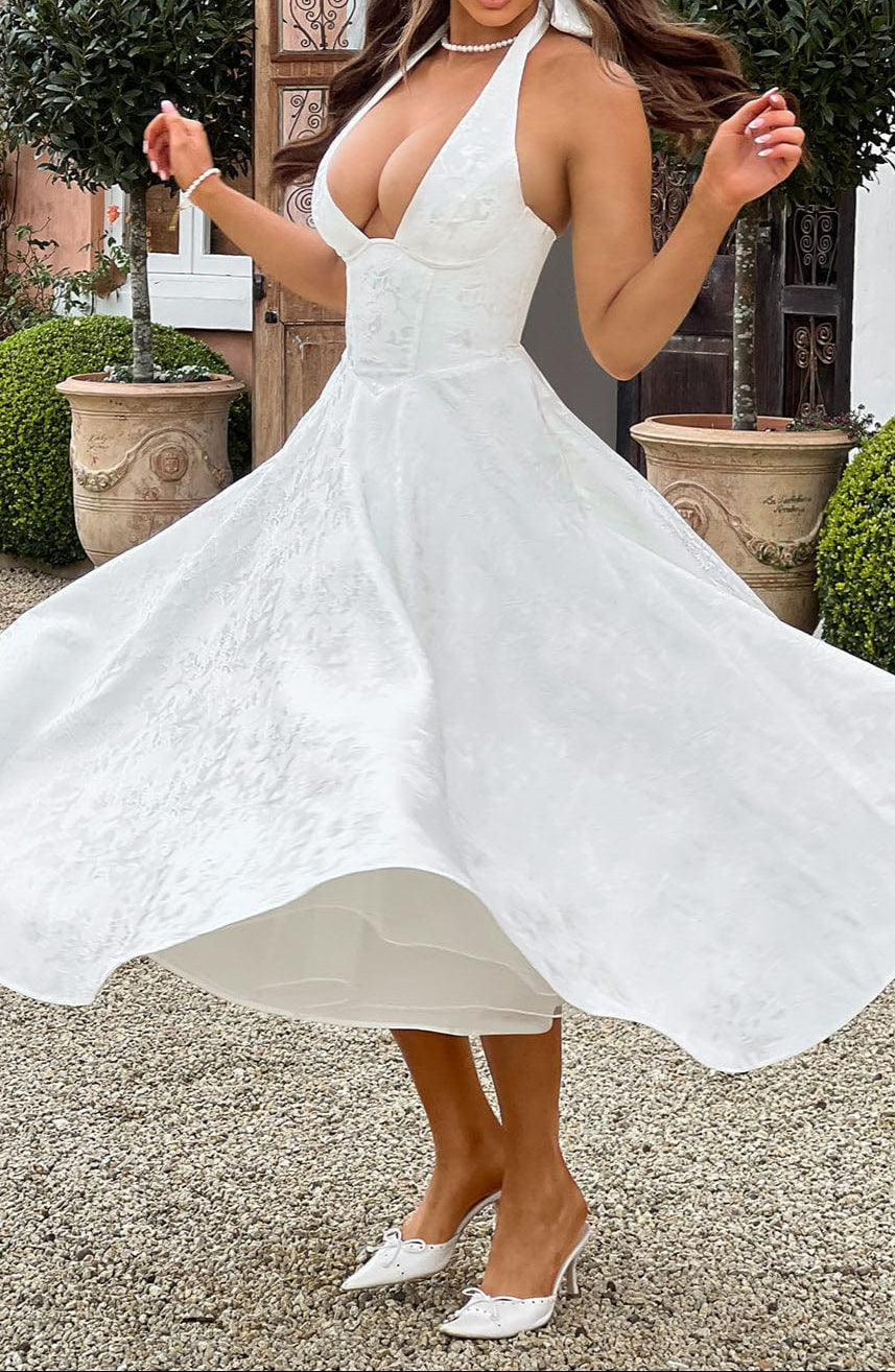 Clara Midi Dress - Ivory