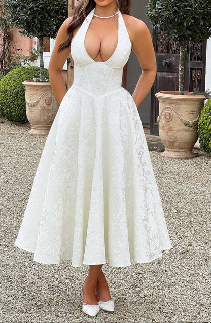 Clara Midi Dress - Ivory