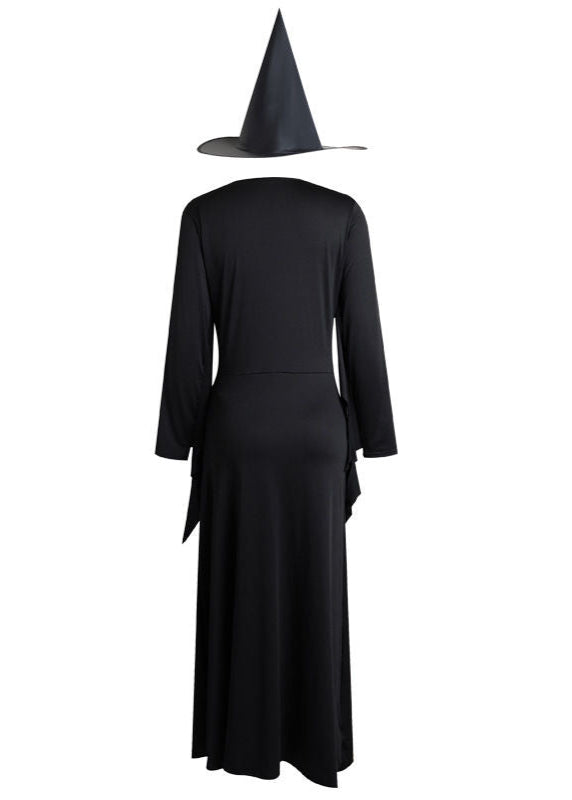 Mystic Charm - Women’s Black and Purple Witch Costume with Hat