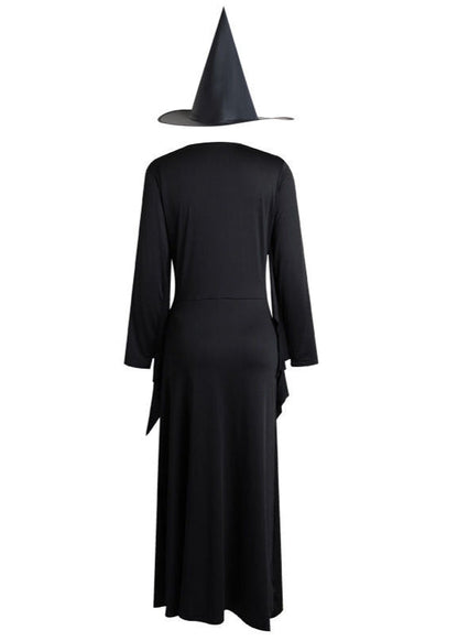 Mystic Charm - Women’s Black and Purple Witch Costume with Hat