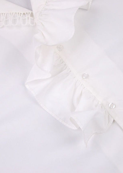 Aurora – Ruffle Trim Long Sleeve Blouse