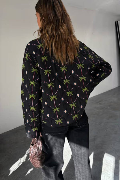 Chaqueta acolchada reversible Havana medianoche 