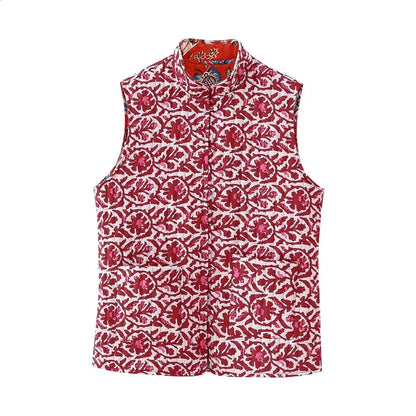 Chic Floral Quilted Vest | Great for Everyday Wear