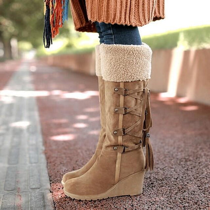Casual Knee High Suede Boots with Heel for Women | Great for Casual Days