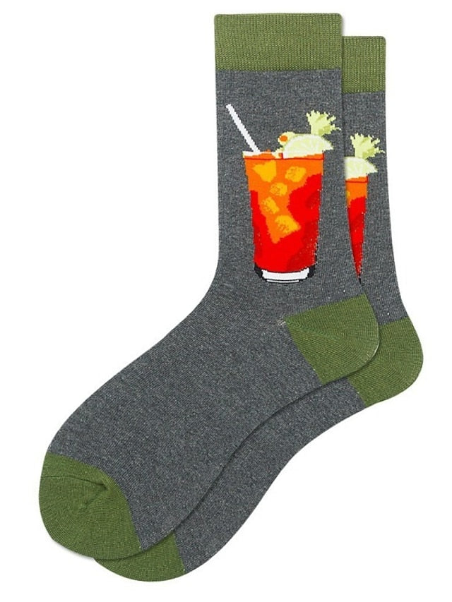 Unisex Crew Socks Work Daily Holiday Animal Patterned Dot Flower Polyester Cotton Simple Casual Lolita Casual Cute Casual / Daily 1 Pair for Women