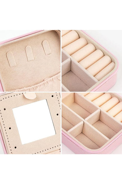 Glittery Pink Mini Jewelry Organizer Box