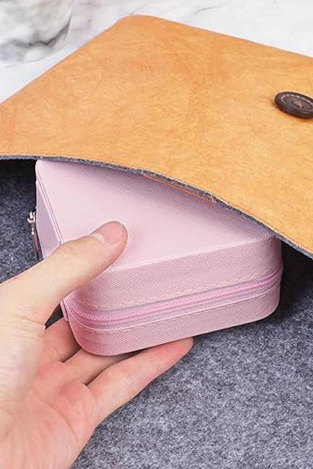 Glittery Pink Mini Jewelry Organizer Box