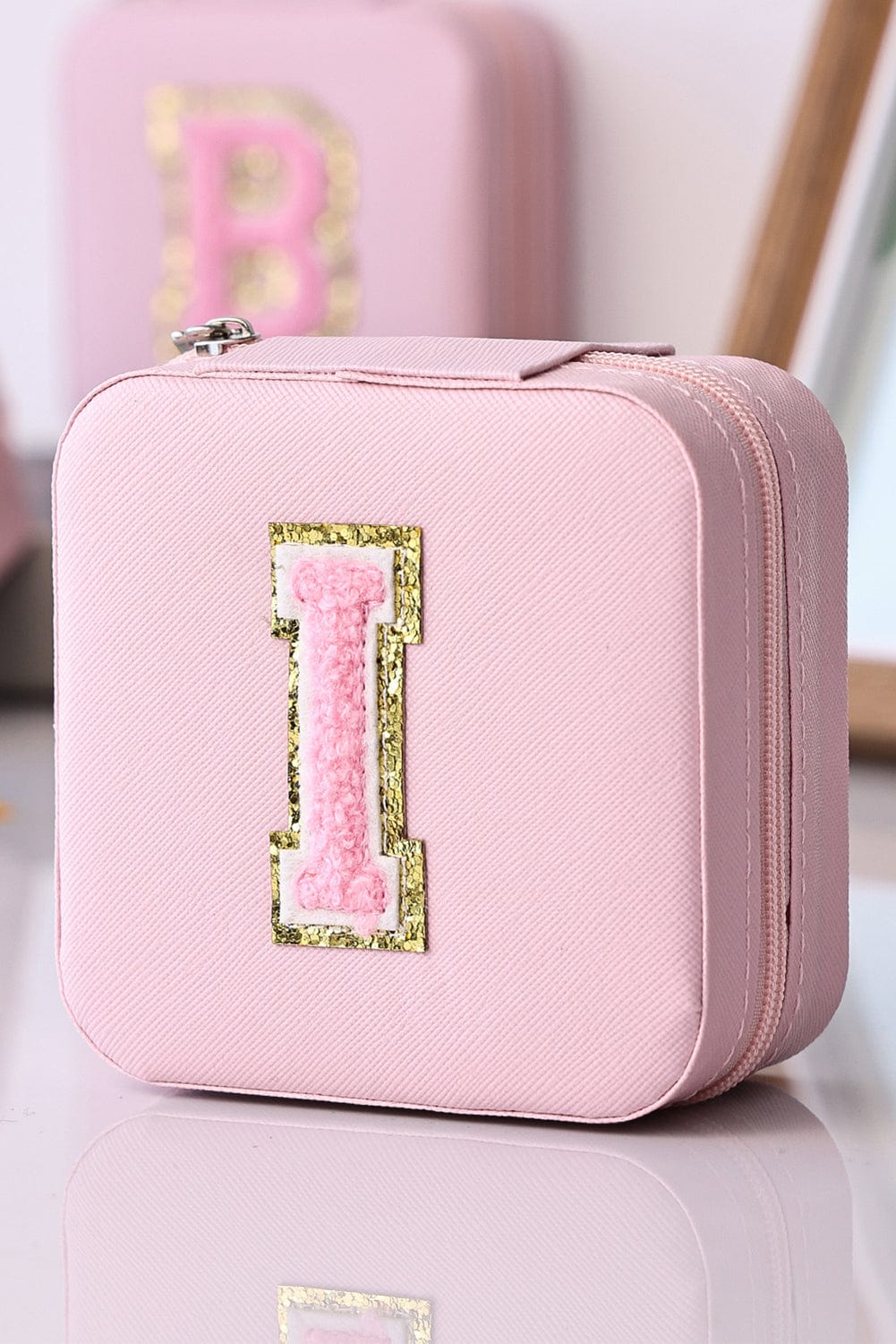 Glittery Pink Mini Jewelry Organizer Box