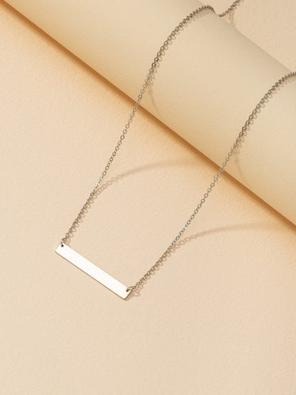 Gold Geometric Charm Necklace for Women