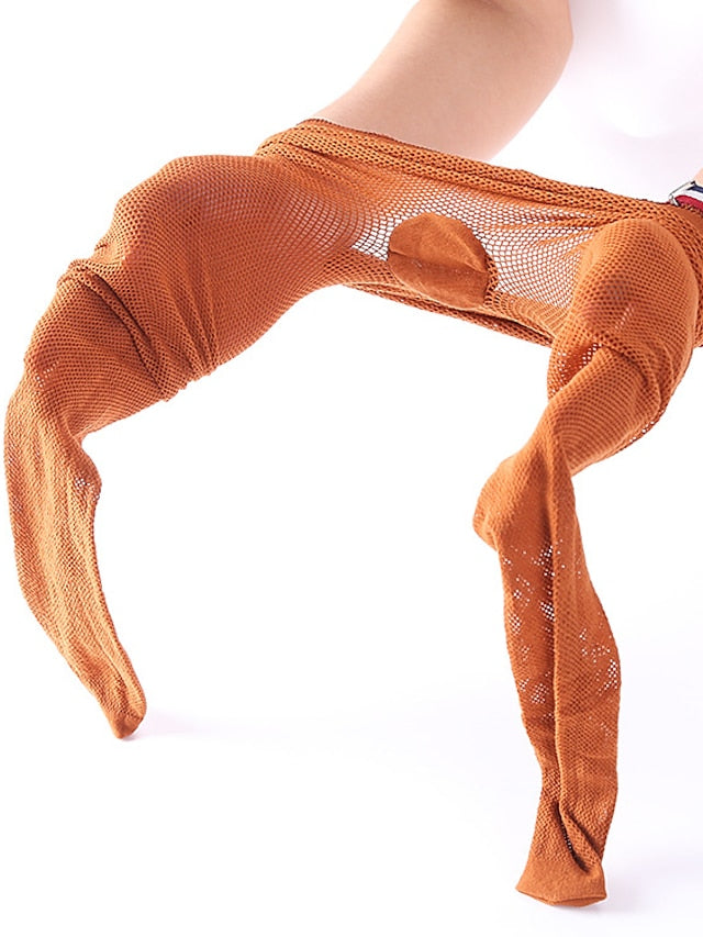 NET Latin Socks Toe Plus Cotton File Professional Latin Match Tights Pantyhose Professional Dance Socks for Women