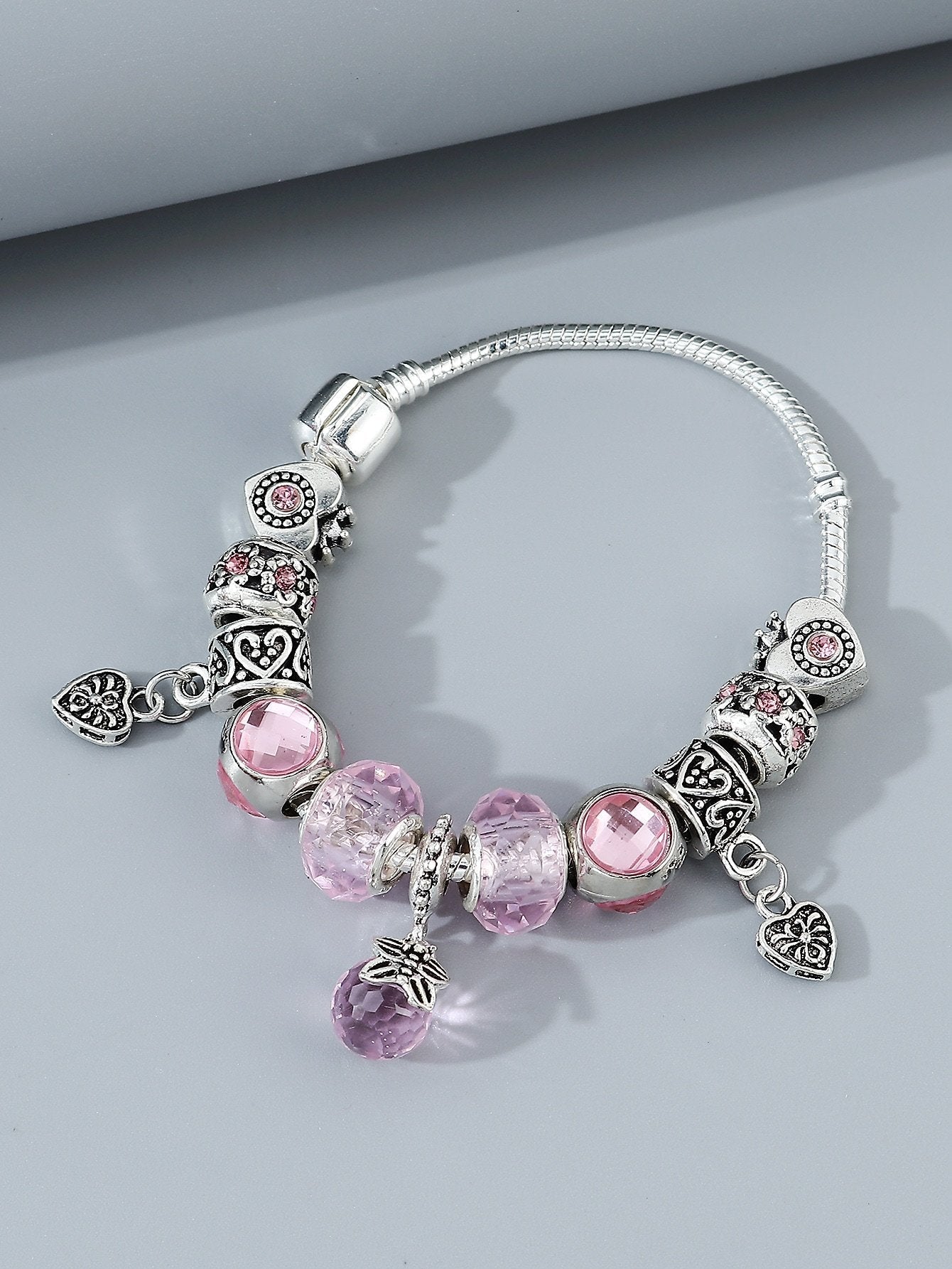 Heart Bead Decor Bracelet for Women