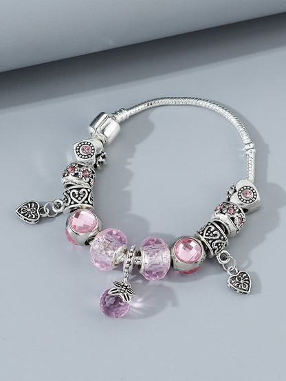 Heart Bead Decor Bracelet for Women