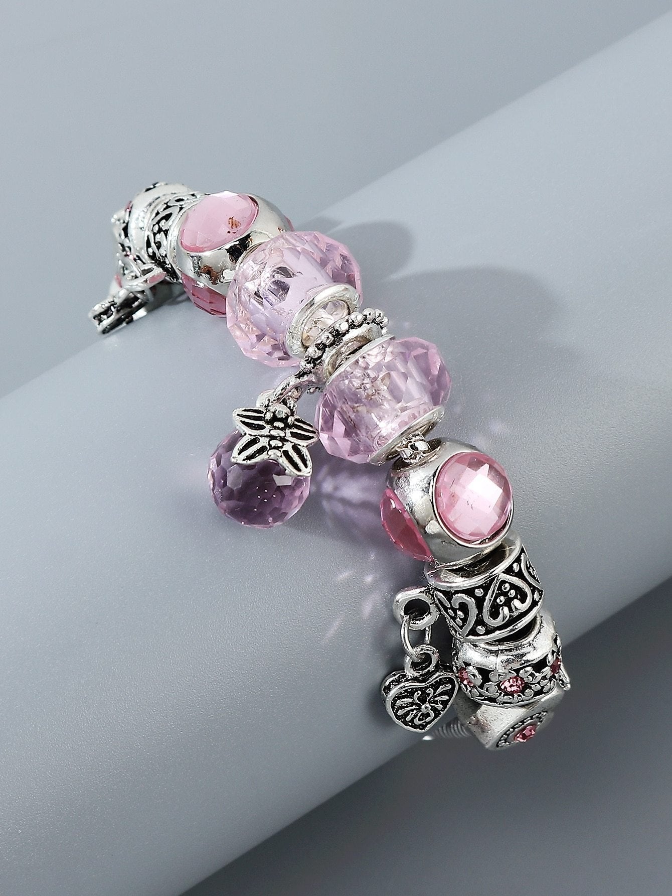 Heart Bead Decor Bracelet for Women