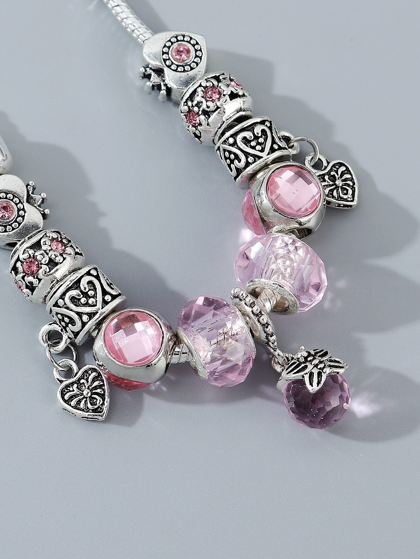 Heart Bead Decor Bracelet for Women