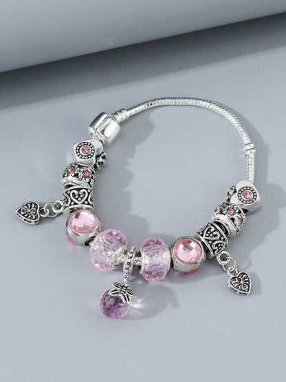 Heart Bead Decor Bracelet for Women
