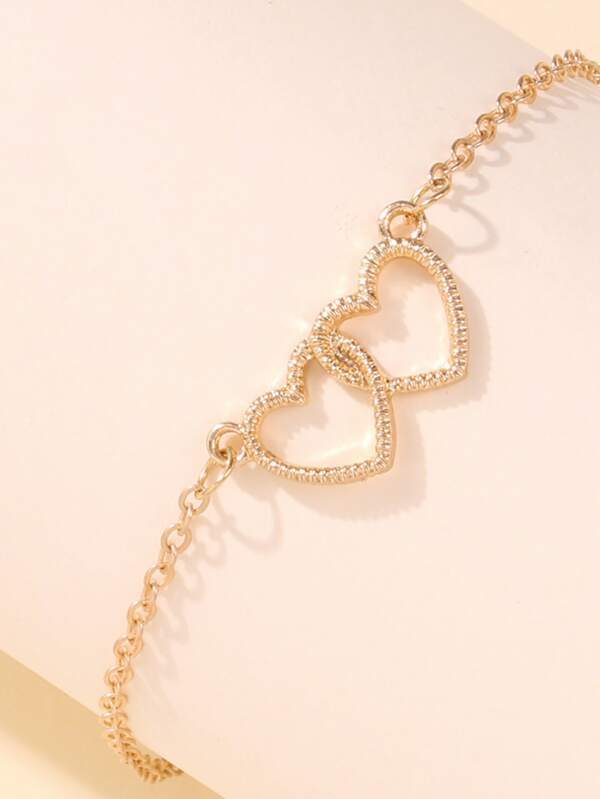 Heart Decor Chain Bracelet for Women