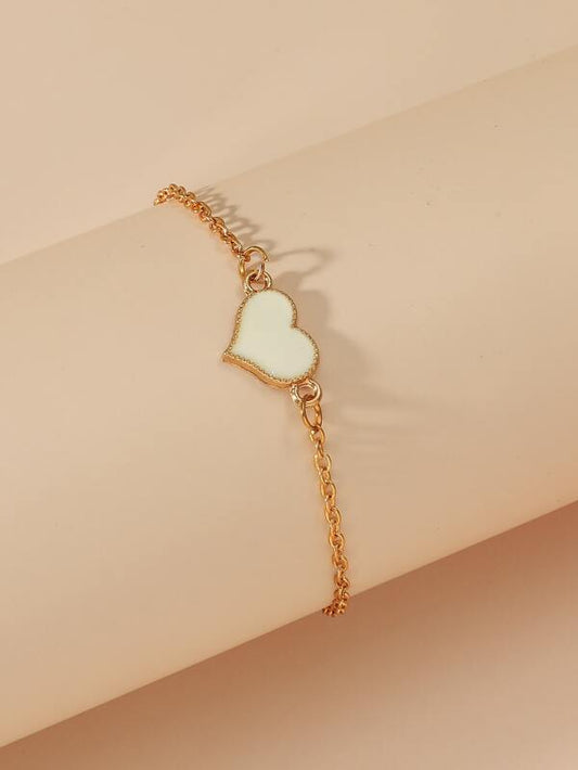 Heart Decor Chain Bracelet for Women