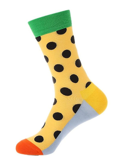 Crew Socks Home Office Daily Spandex Nylon Cotton Basic Casual Classic Warm Elastic 1 Pair for Women