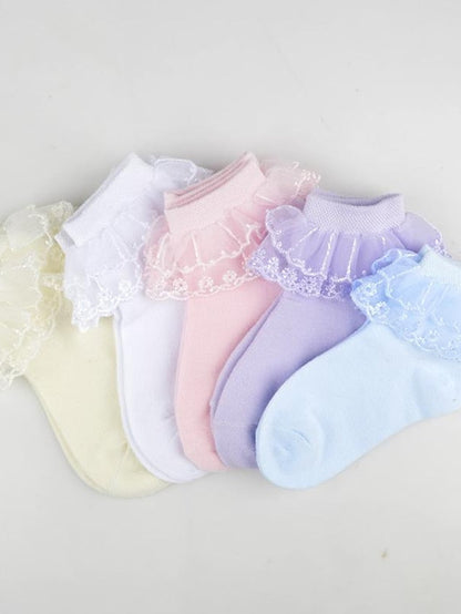 Kid's Crew Socks Wedding Party Daily Solid / Plain Color Nylon Cotton Classic Lolita 1 Pair for Women