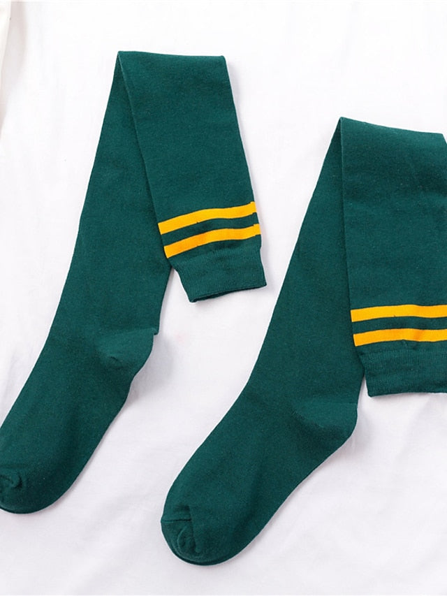 Stockings Party Gift Daily Plaid Polyester Acrylic Fibers Casual Classic Casual / Daily 1 Pair for Women